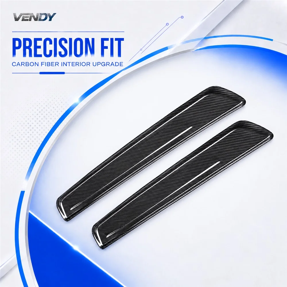 Real Carbon Fiber For Toyota Supra A90 2019-2023 Outer Door Sill Trim Sticker Cover Trim Modified Parts Accessories