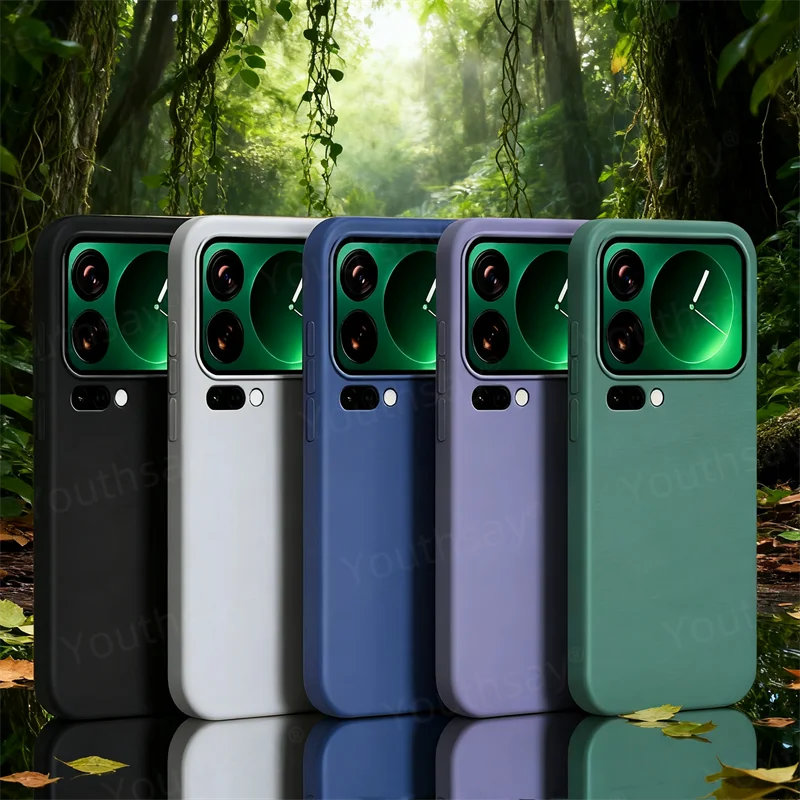 Für Xiaomi 17 Pro Max Fall Xiaomi 17 Pro Max Abdeckung Funda Coque Weiche Original Flüssigkeit Silikon TPU Telefon Stoßstange Xiaomi 17 pro Max
