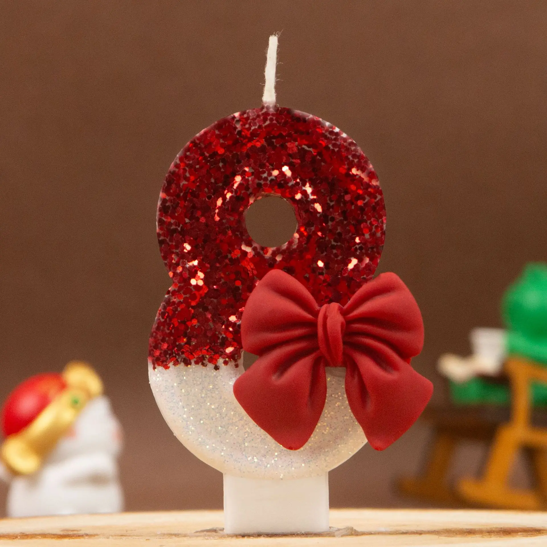 الأقواس الحمراء مثالية لحفلات أعياد الميلاد والذكرى السنوية وحفلات الزفاف والذكرى السنوية وأعياد ميلاد الحيوانات الأليفة والمخبوزة الراقية #2