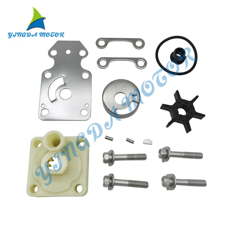 

6AH-W0078 For Yamaha 4 Stroke 15 20 HP Outboard F15C F20 Water Pump Impeller Kit 6AH-W0078-00 6AH-W0078-A2 18-3479 2 sold