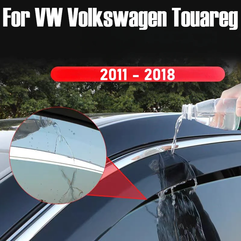 

For VW Volkswagen Touareg 2011 - 2018 Car Accessories Window Visor Vent Shade Rain Sun Guard Deflector Awnings Shelters Covers