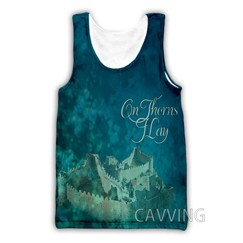 CAVVING 3D Printed  ON THORNS I LAY Rock  Tank Tops Harajuku Vest  Summer Undershirt Shirts Streetwear for Men/women