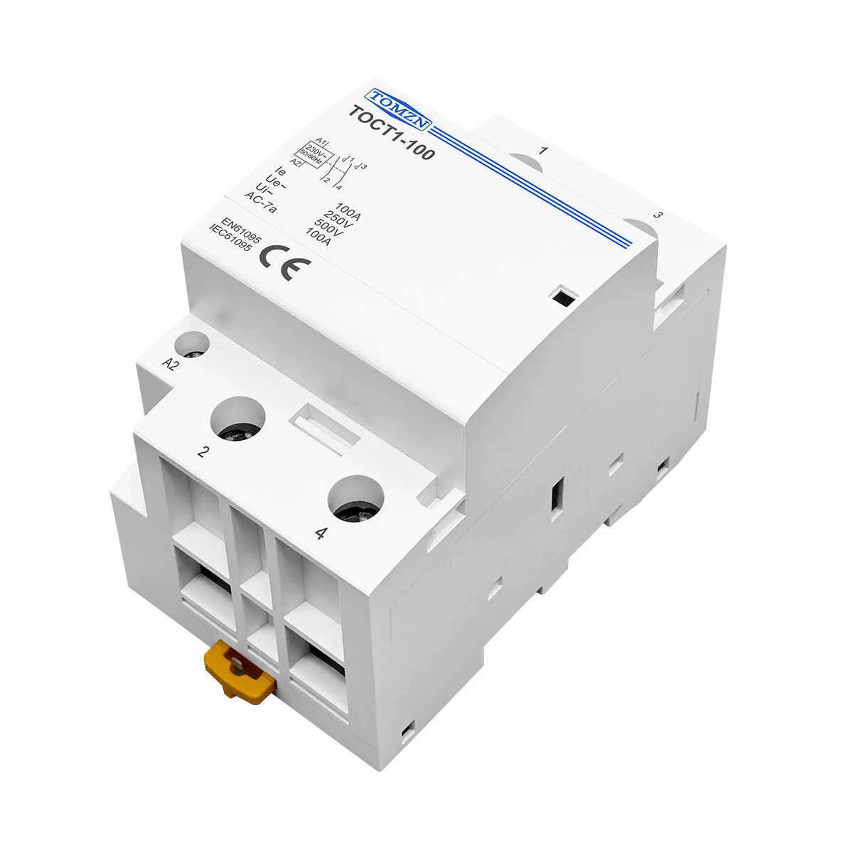 TOMZN TOCT1 2P 100A 2NO 1NO1NC 2NC 230VAC 50/60Hz Din Rail Household AC Modular Contactor