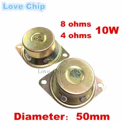 2Pcs 10 watt 2 Inch Tweeter 8 ohms 4 ohms 10W 8R Diameter 50MM 5CM Treble Audio Loudspeaker Home Theater With Ear Mini Speaker