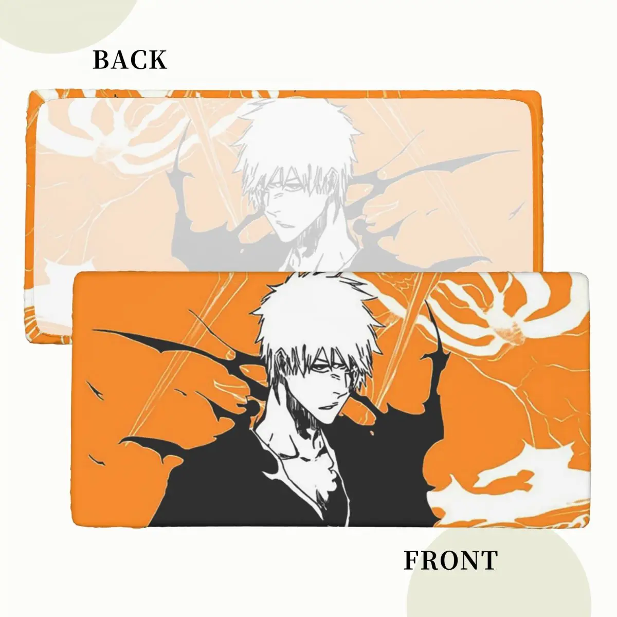 Ichigo Kurosaki Anime Bleach Customized Rectangular Tablecloth Waterproof Table Cover for Festival Party Decorations Table Cloth