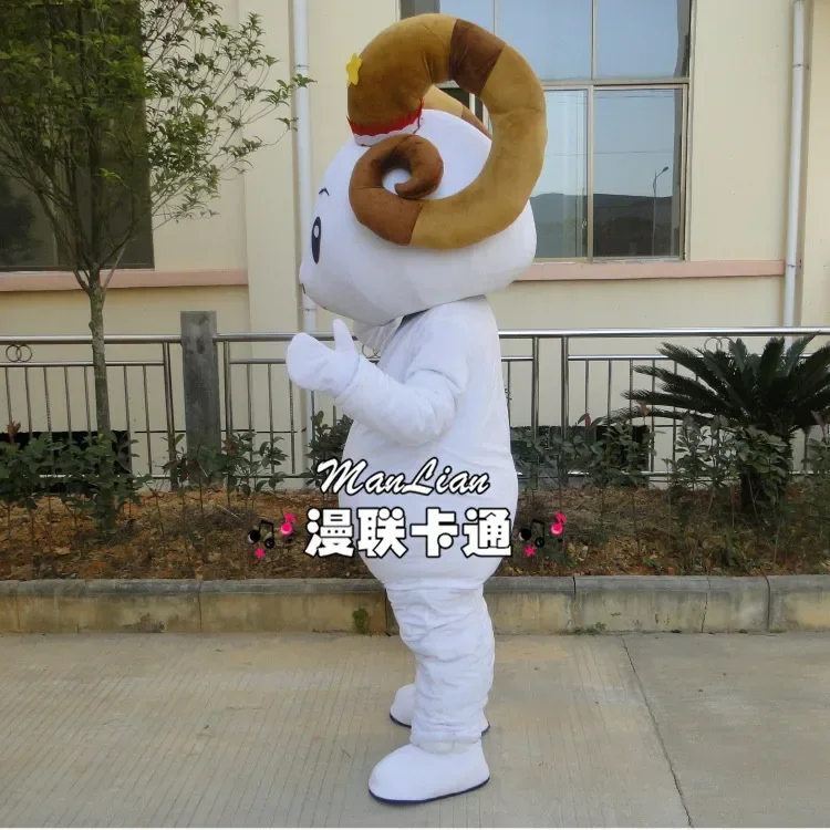 The Sheep Mascot Costume Goat Mascot Costume Fancy Dress Outfit Halloween Cosplay Costume