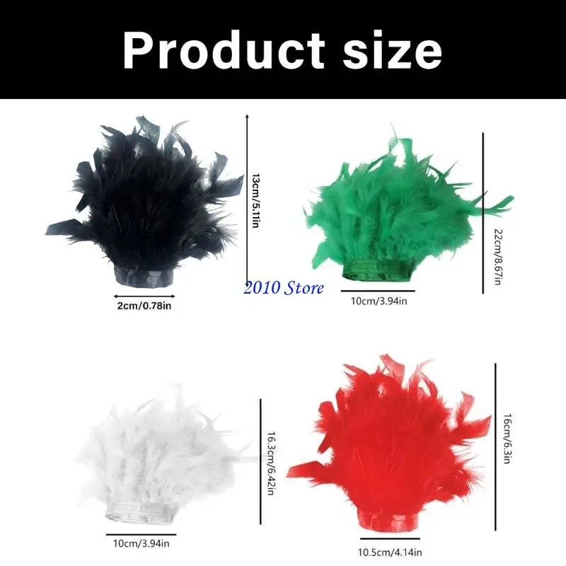 F3MF colorido pulseira penas penas mangas braço para eventos para eventos dança acessórios