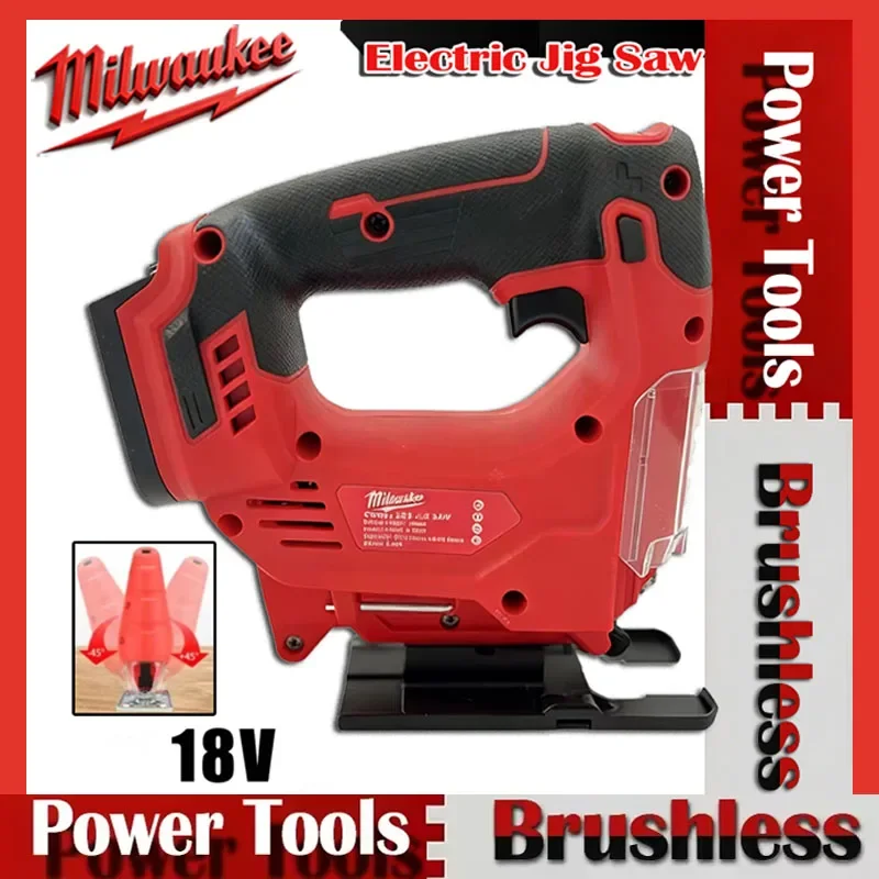 

Электрический лобзик Milwaukee 2025, портативный беспроводной многофункциональный станок для резки древесины, аккумулятор 18 В, деревообрабатывающие инструменты