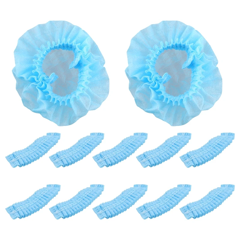 100 Pcs Disposable Hygienic Sanitary Earpads Ear Pads Cushions Stretchable Fabric For Headsets