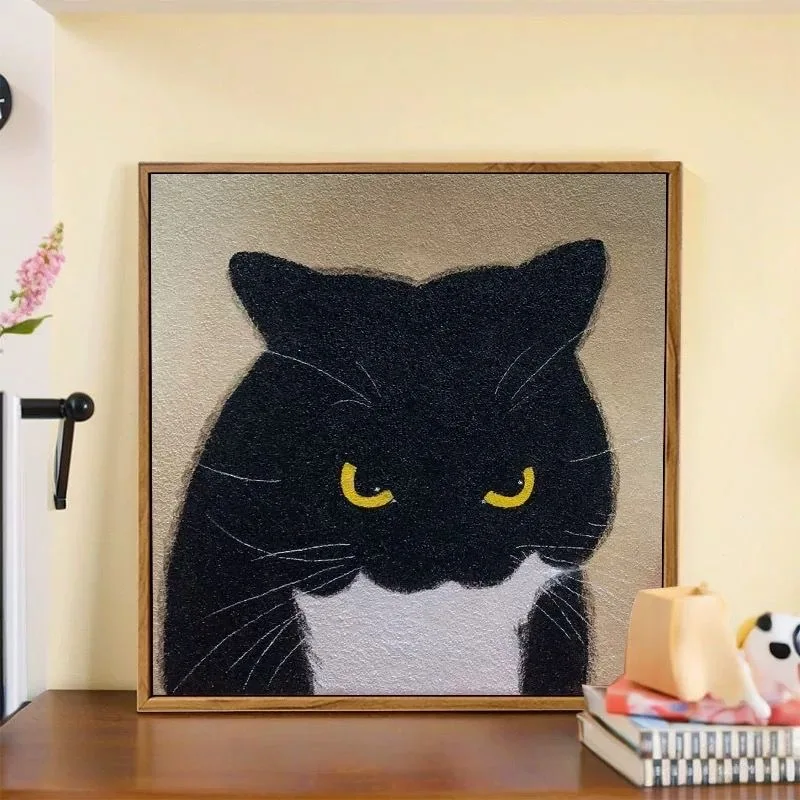 A6203  Cartoon Dog Oil Painting