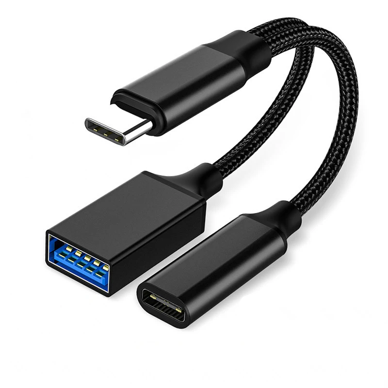 الهاتف المحمول OTG محول نوع C إلى مايكرو SD TF قارئ بطاقات نوع C إلى USB3.0 محول الكمبيوتر اللوحي القرص الصلب تمديد الذاكرة