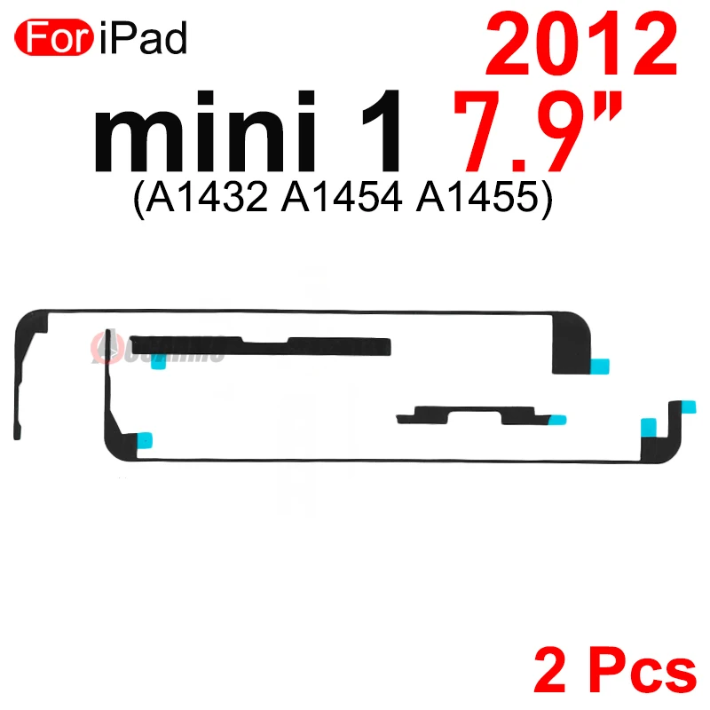 2Pcs/Lot For Apple iPad mini 1/2/3/4/5/6 7.9inch A1432 A1489 A1599 A1538 A2133 A2567 LCD Touch Screen Display Adhesive Sticker