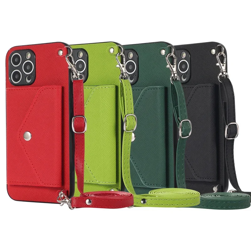 Luxury Holder Card Slot Crossbody Wallet Case for Samsung S22 S23 FE S24 Ultra S21 S20 FE A54 14 24 34 A53 73 23 33 32 12 42 A52