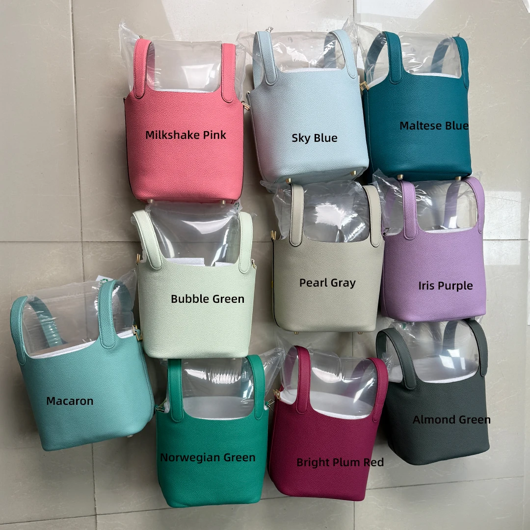 Damen Tasche Echtes Leder Oberer Griff Tragetasche Große Kapazität 3 Größen Hand Schulter Designerstil Eimerform Strukturiert Minimalistisch Tägliche Verwendung Büro Einkauf Eimerform Strukturiert Minimalistisch – Detail 1