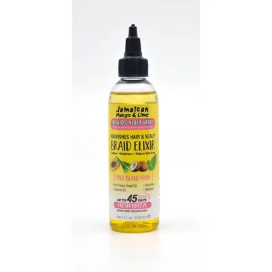Braid Elixir Anti-Frizz-Behandlung – 4 Floz, Shea-Feuchtigkeits-Haarprodukte
