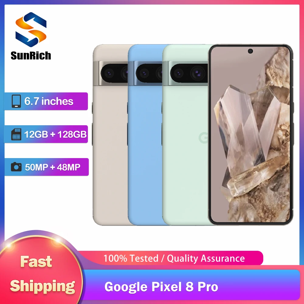 Google Pixel 8 Pro 8Pro 5G 12GB RAM 128GB ROM 6.7