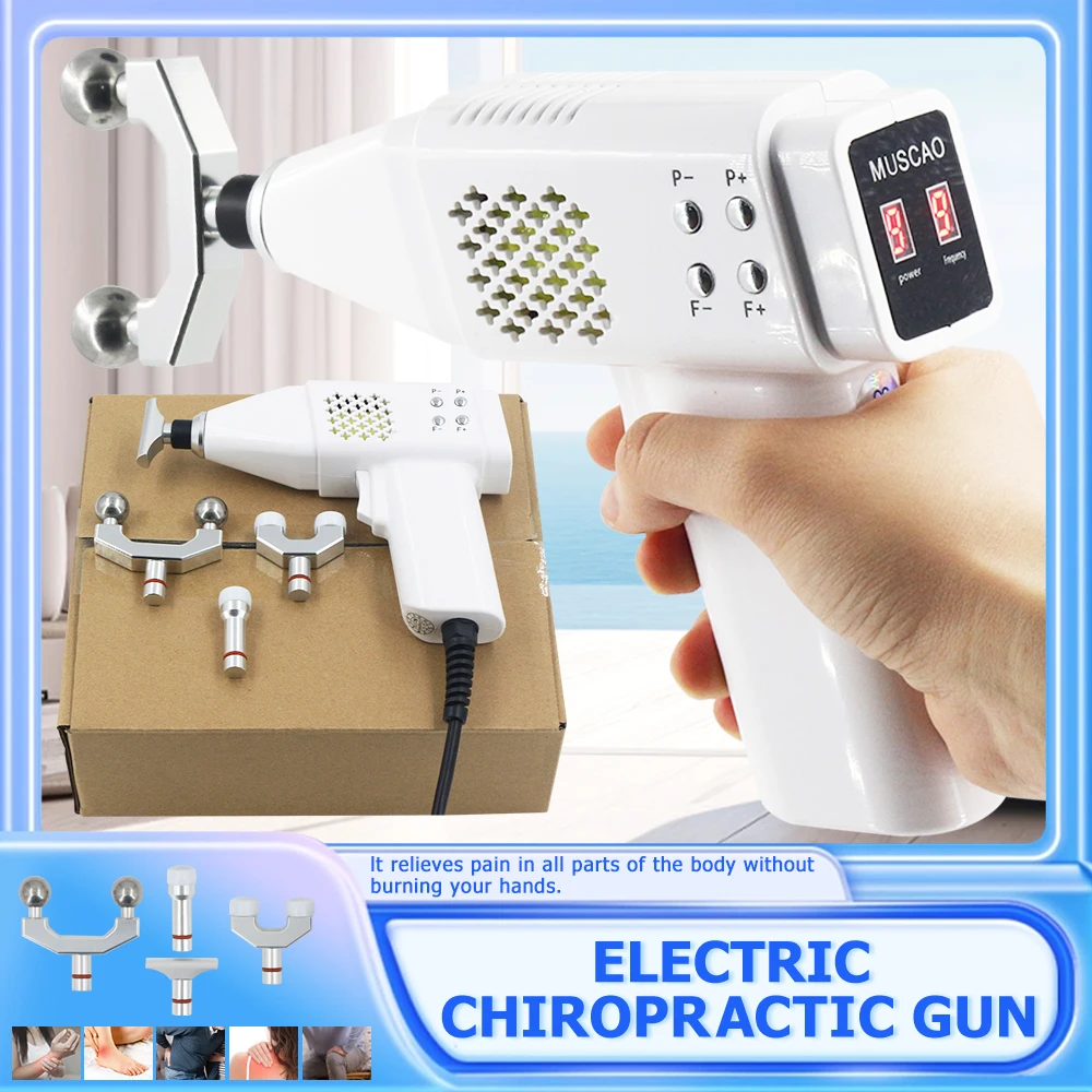 

900N Electric Chiropractic Adjusting Tool Portable Therapy Spine Correction Gun Health Care Spinal Intensity Adjustable Massager