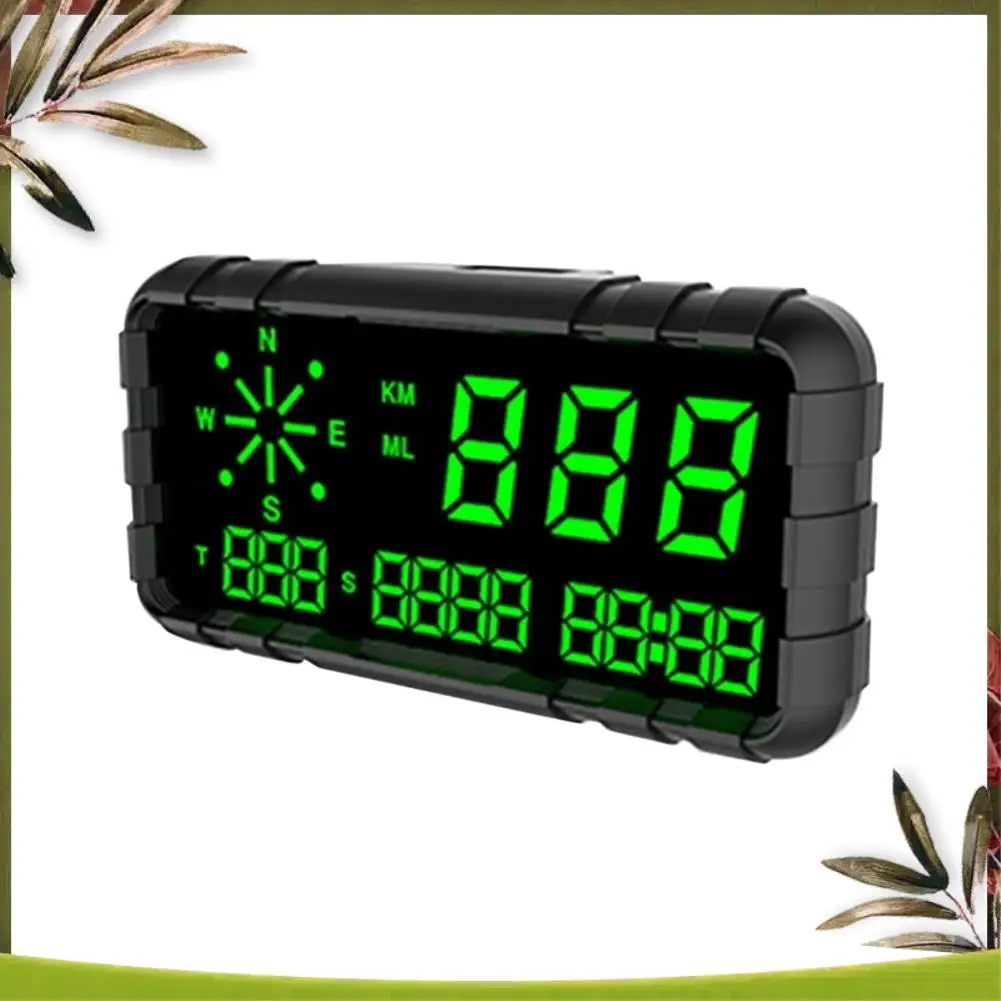A83R-C3012 HUD velocímetro odómetro brújula pantalla frontal GPS pantalla Digital fuentes grandes Universal para todos los coches
