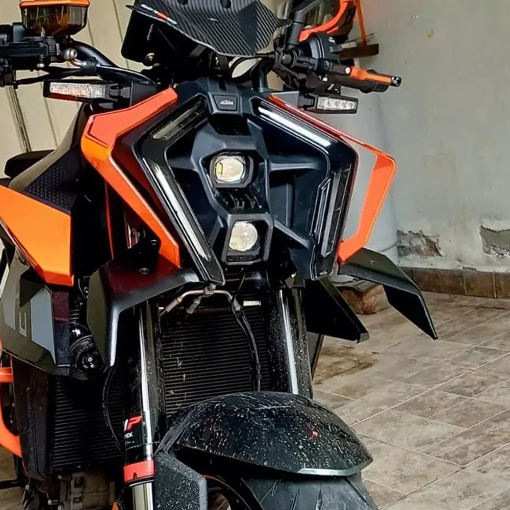 For 1390 SUPER DUKE R EVO 2024-2025 Motorcycle Front Sport Spoiler Downforce Naked Frontal Aerodynamic Wing Deflector Extension