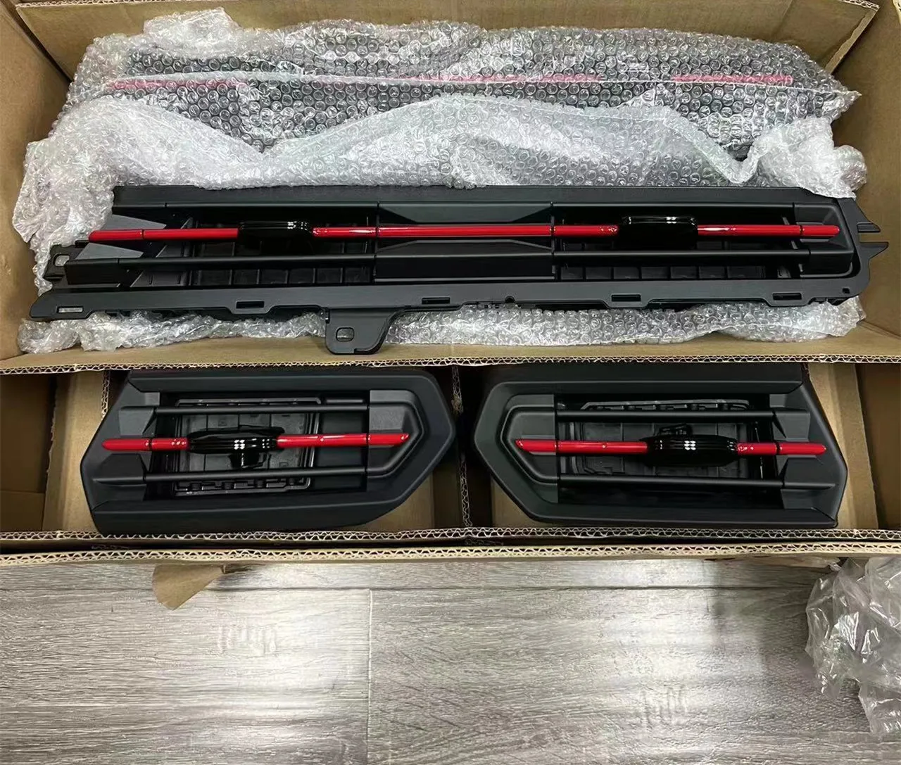 

For Audi A3 8Y High configuration air conditioning vents in red style