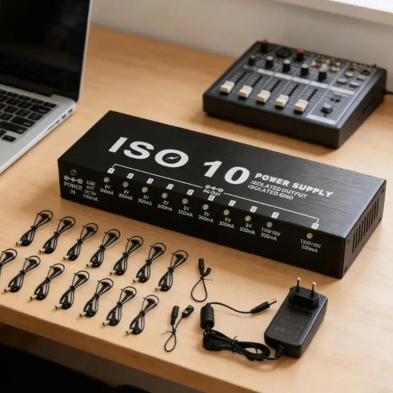 31BE 10Isolated D C Output Effect Pedal 300mA 500mA Guitar Effect Pedal Power Supply