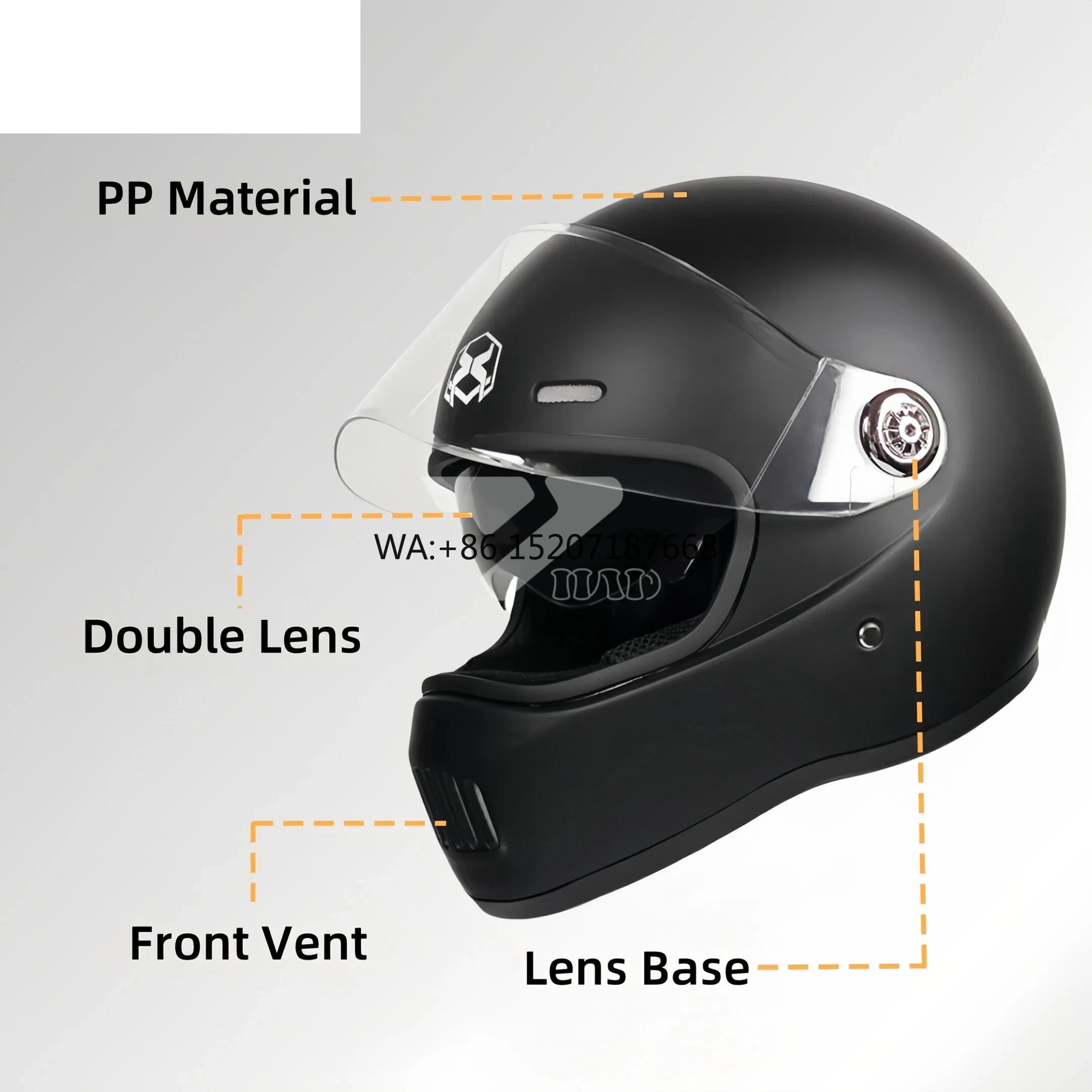 신형 ABS 유니섹스 오토바이 LED 테일 라이트 오픈 페이스 헤드 가드 DOT 승인 퀵 릴리즈 클로저 듀얼 올