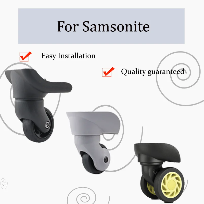 

For Samsonite Wear-Resistant Luggage Wheel Replacement Ultra-Quiet Multi-Directional Wheels Compatible with Mainstream Suitcases