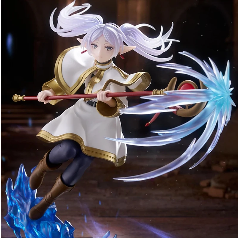 프리렌: 여행의 끝 너머 21cm 프리렌 애니메이션 피규어 모델 조각상 정교한 데스크탑 장식품 컬렉션 장난감 서프라이즈 선물