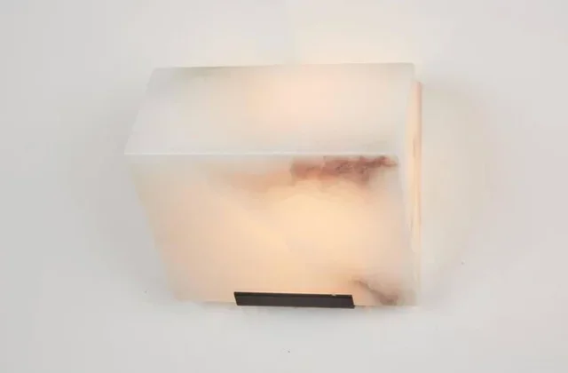 Alabaster-Treppenhaus-Wandleuchte, moderne Außen-Hotel-Korridor-Wandkunstleuchte, Wohnzimmer-Schlafzimmer-Hintergrundwand-Nachttischlampe – Detail 12