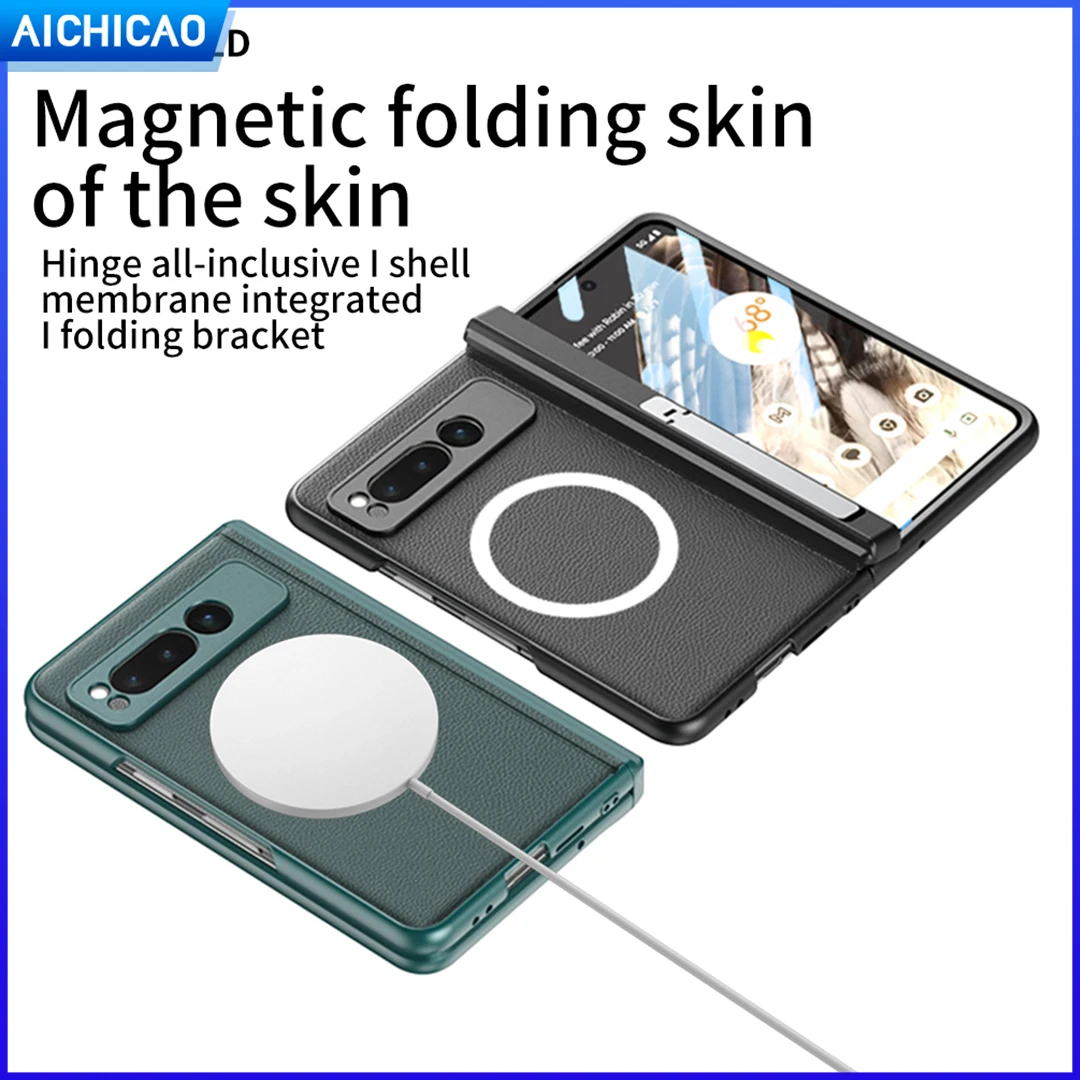 ACC-Magnetic Absorption Wireless Charging Supports For Google Pixel Fold Phone Cases  Magnetic Folding Skin Of The Skin Case