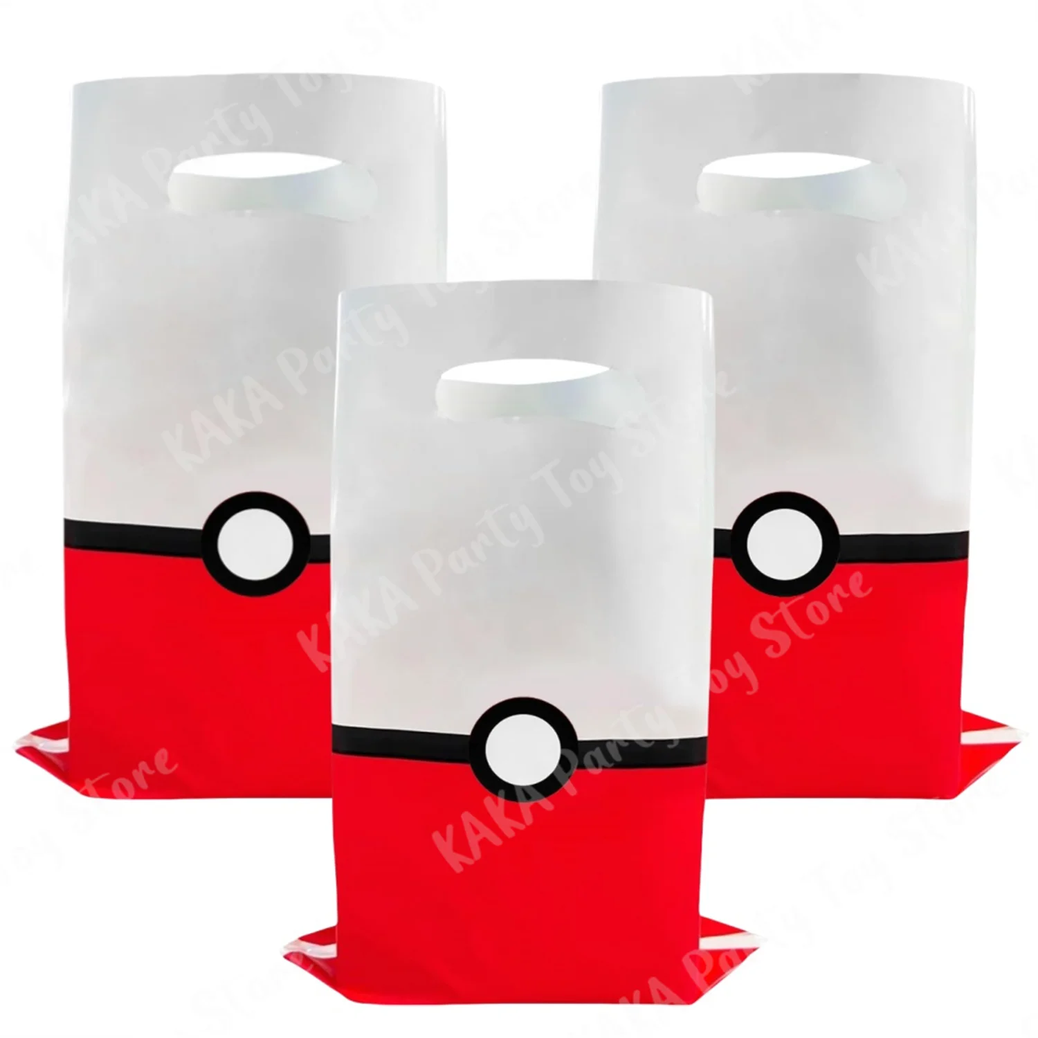 Bolsas de regalo de Pokémon para fiestas, bolsa de embalaje de caramelos de Pokeball para niños y niñas, suministros de Decoración de cumpleaños