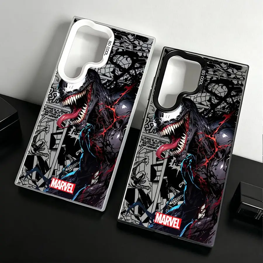 Phone Cover Case for Samsung Galaxy S26 S25Edge S21 S20 FE Note 20 Ultra S25 S23 S24 FE S22 Ultra New Deadpool Venom