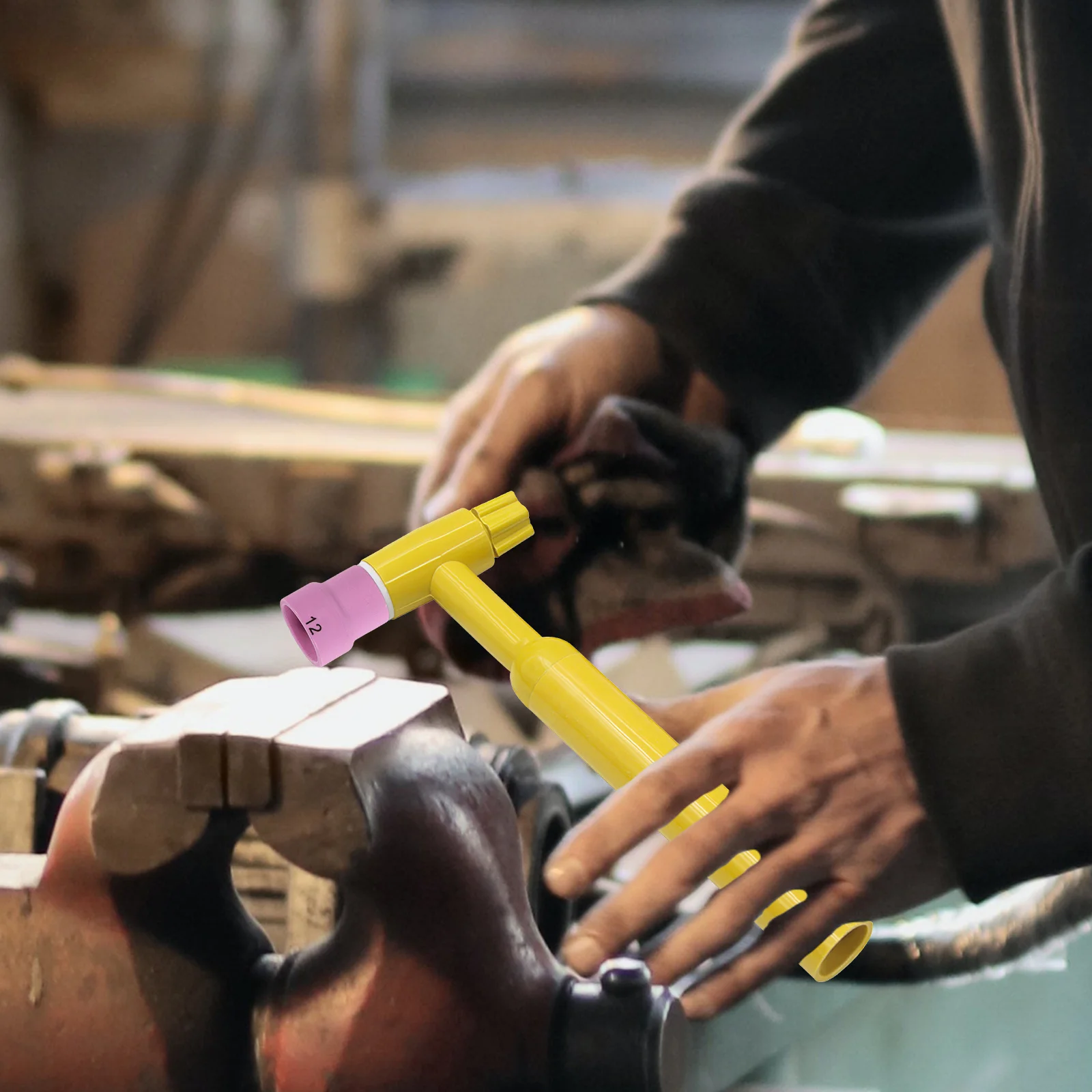 

2Pcs Tig Cup Ceramic Welding Nozzle Replacement Heat Resistant Shield Cup Large Diameter for Tig Gas Lens Welding Accessory