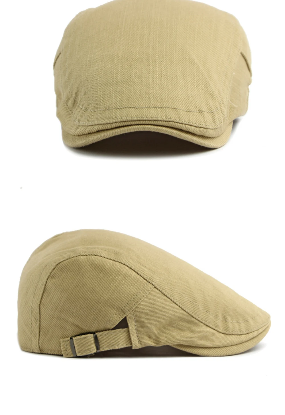 HT5096 Baskenmützen für Herren und Damen, Vintage Künstler-Mütze, Unisex Einfarbige Schiebermütze, Frühling-Sommer Baskenmütze – Detail 8