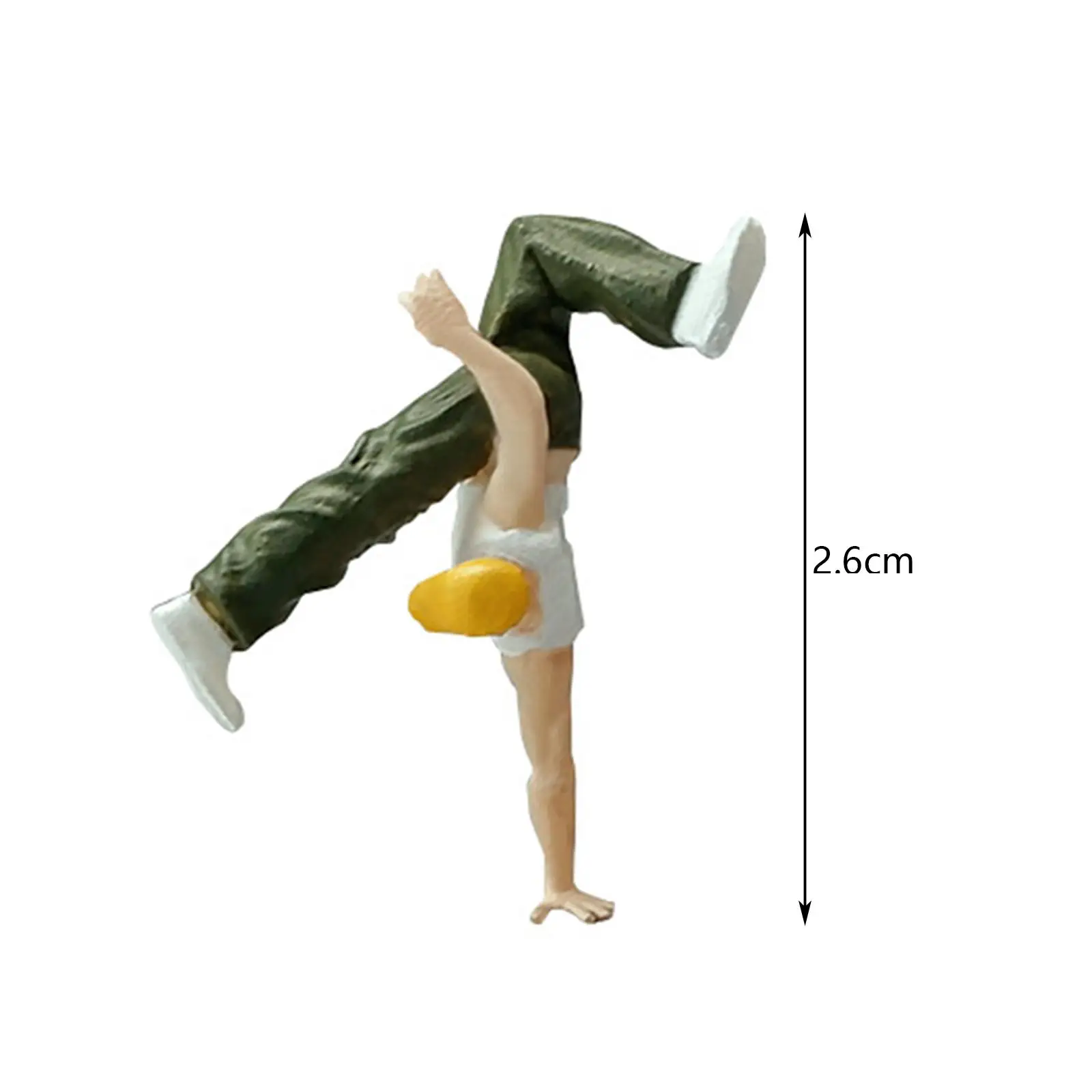 Cool Posture Dancer Miniature Figure 1 64 Scale Resin Doll for Diorama Model Train Scenery Micro World