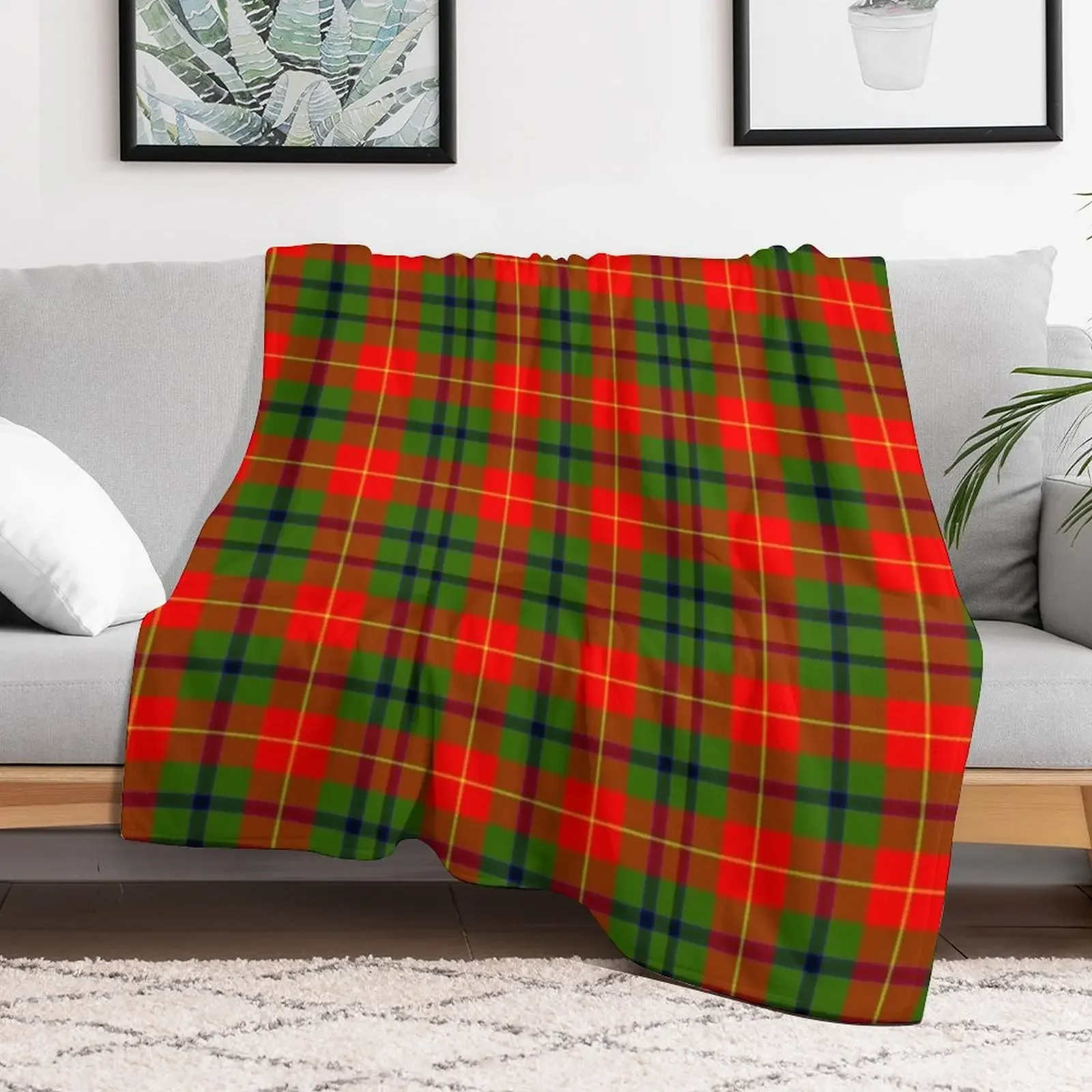 Clan Turnbull Tartan Throw Blanket Kid'S Plaid funny gift Vintage Blankets