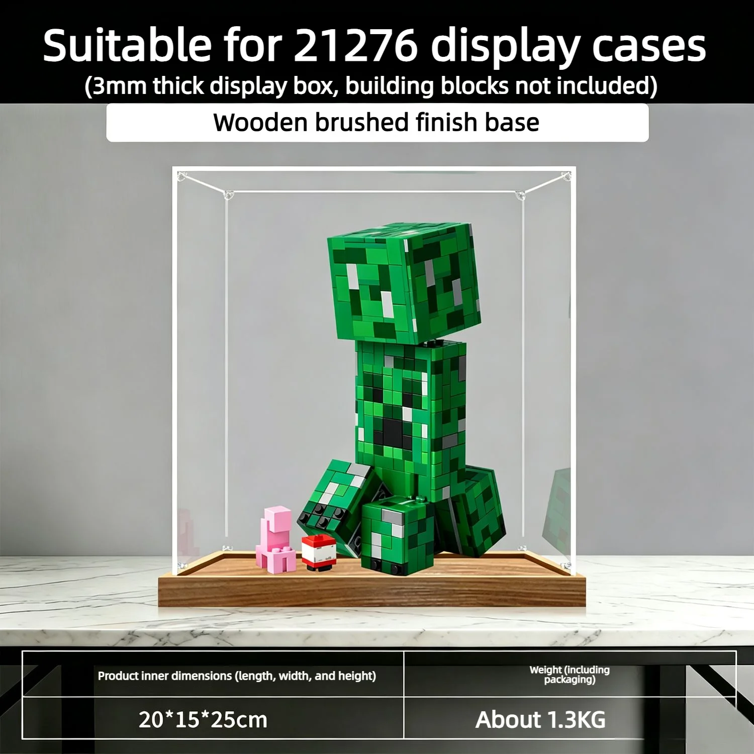 New Suitable for Lego 21276 Acrylic Display Case Building Blocks Model, Dustproof Transparent Showcase Box, 21276 Display Case - view 5