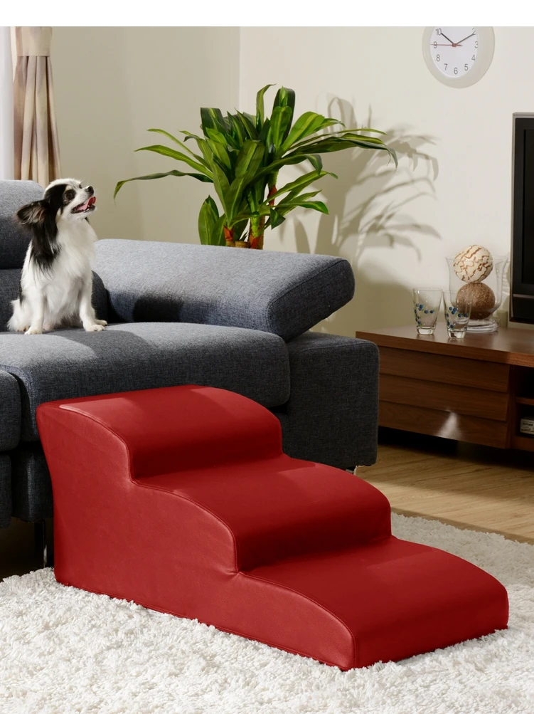 Pet Stairs Steps Small Dogs Up and Down Bed Ladders Senior Dogs Bedside Ladders Removable Sponge Slope Ladders