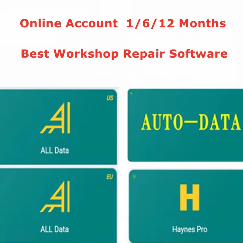 Cuenta en línea para Autodata Auto Data / Alldata / Haynes Pro Diagrama de software de reparación de taller 99% Mantenimiento de automóviles Base de datos completa