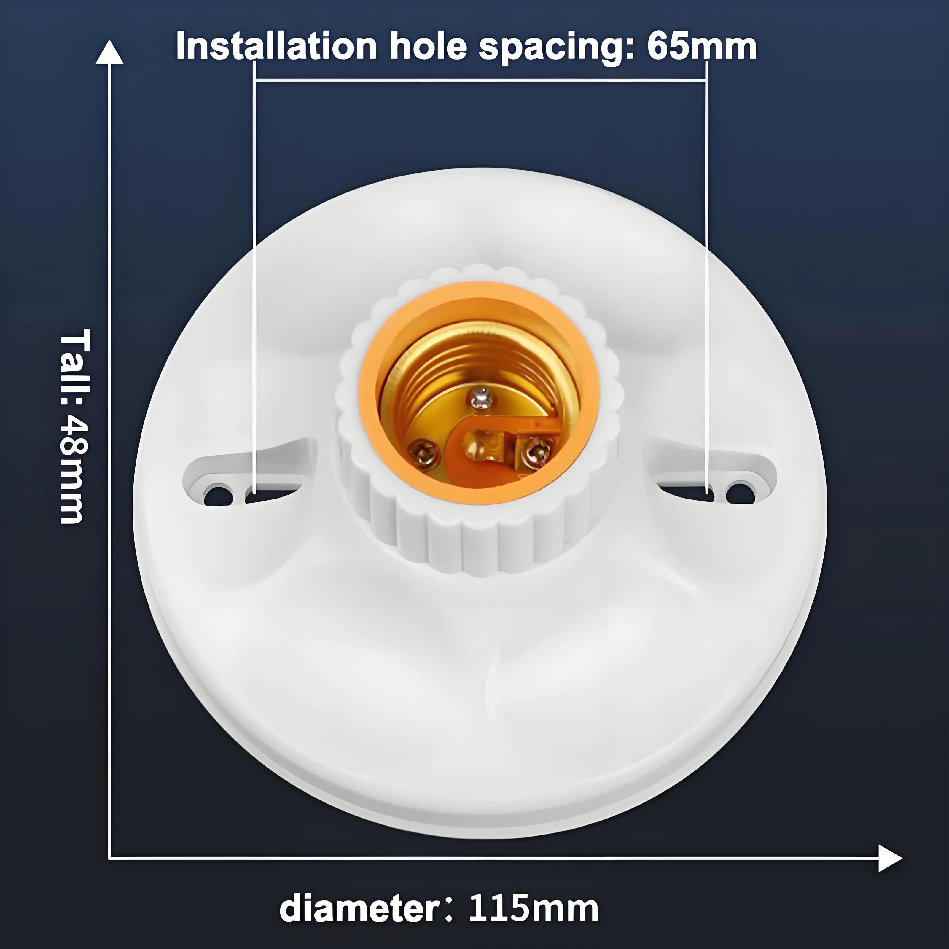 Intelligent WIFI control lamp holder, EU standard, E27 lamp holder