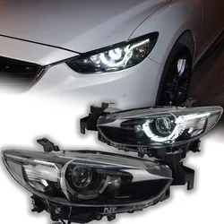 AKD Car Styling for Mazda 6 Atenza LED Headlight 2013-2016 Mazda6 LED DRL Hid Head Lamp Angel Eye Bi Xenon Auto Accessories