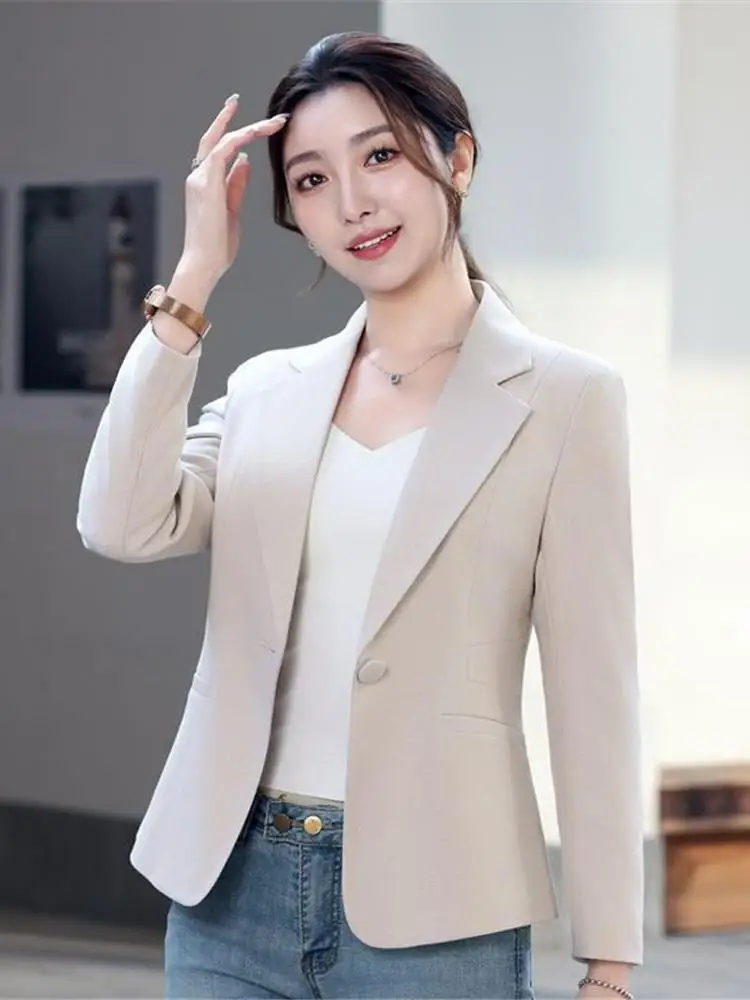 

Женский костюм Jaet Slim Fit, повседневный корейский модный костюм на заказ, весна-осень, высокое качество, маленький размер, Cleanfit