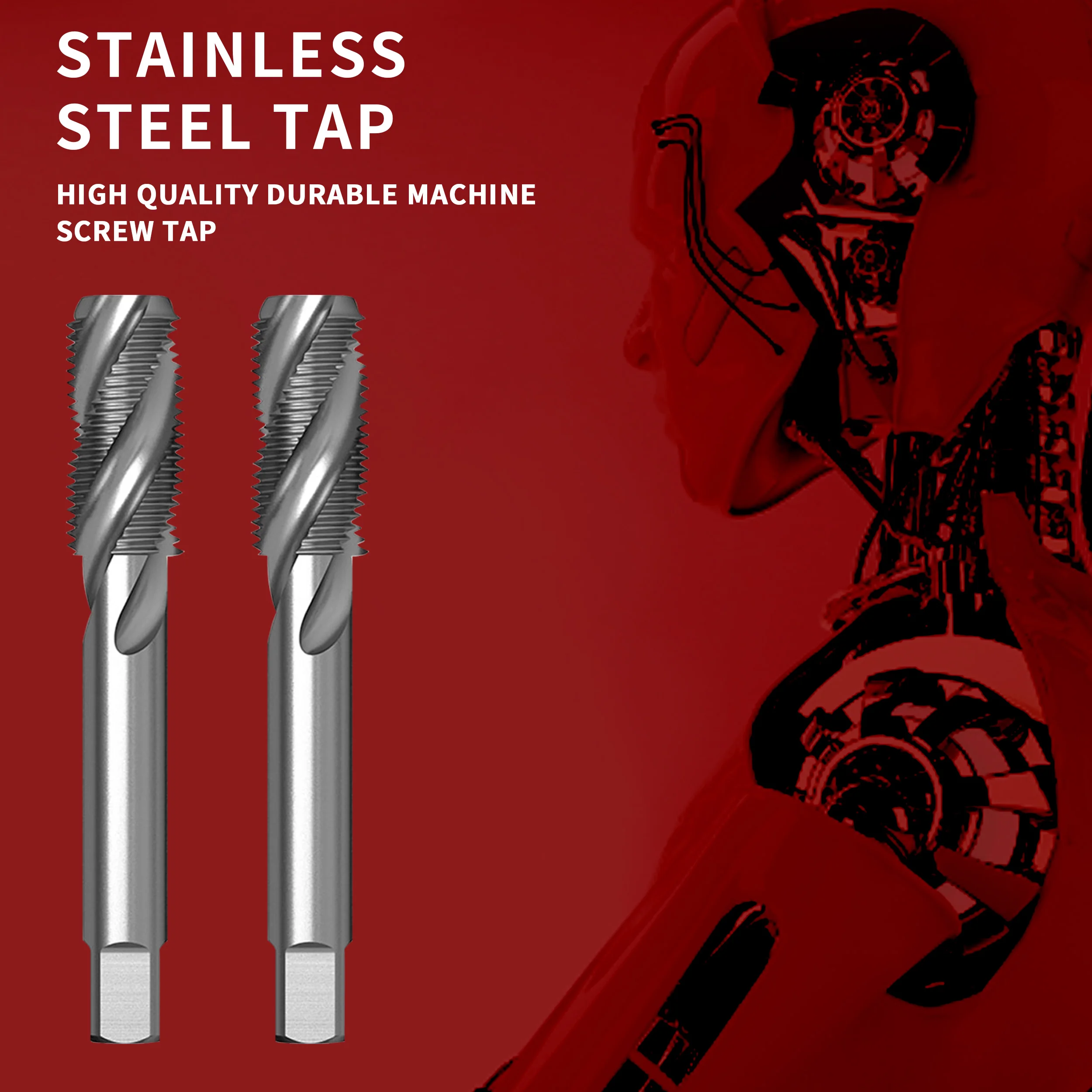 Alta qualità Sturdydurable macchina rubinetto a spirale scanalatura a spirale filo di acciaio inossidabile maschiatura 3mm 4mm 5mm 6mm 8mm 10mm 12mm 14mm 16mm
