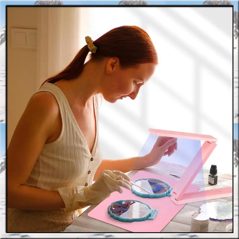 

AA46 UV Light Forresin Curing Foldable UV Resin Light Beads Large Lamp Formolds, Jewelry Making, DIY Crafts B