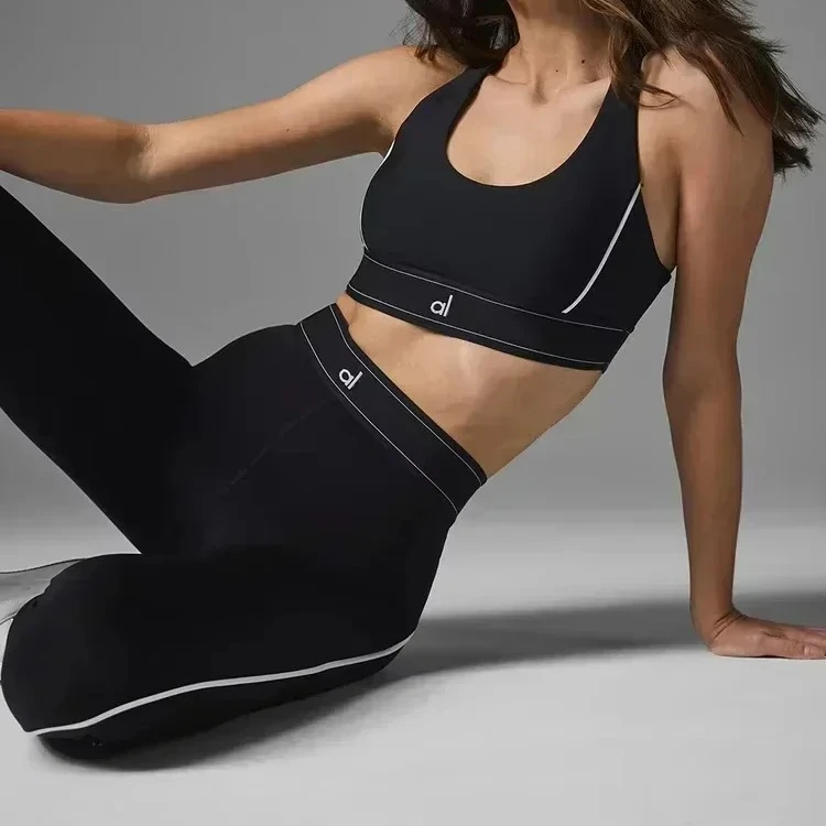 Ensemble de Yoga pour femmes, vêtements de Fitness, soutien-gorge de sport, Leggings taille haute, haut de gymnastique, Slim Fit, ensemble de soutien-gorge