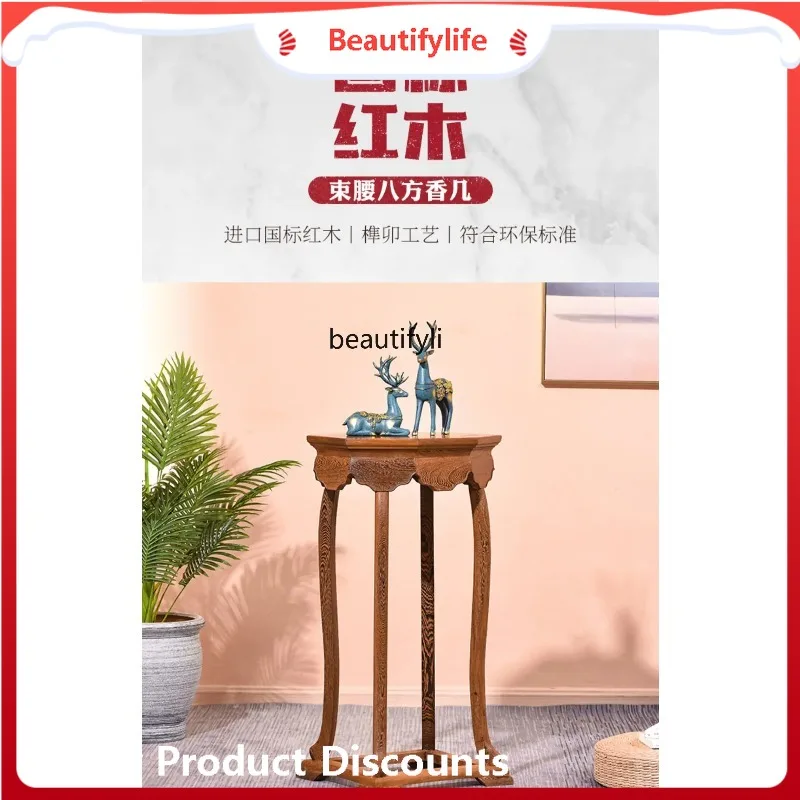 

A506 Антикварная подставка для цветов, подставка для вазы из красного дерева, китайский стиль, угловая подставка из массива дерева, старинная