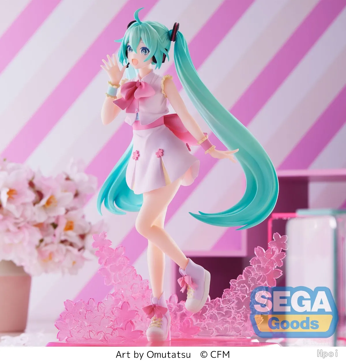 21CM Sakura Hatsune Miku Sakura Future Series Animation Model Toy Gift Collection Base Standing Action Figure PVC Kawayi Figuine