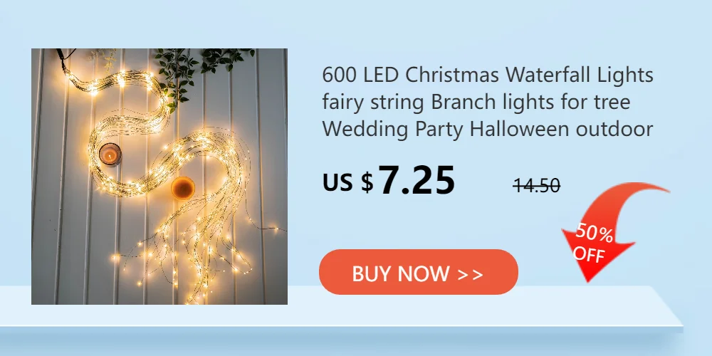 30m 50m 100m 200m LED String Lights Street Fairy Light Waterproof for Outdoor Christmas Fairy Lights Holiday Wedding Decoration
