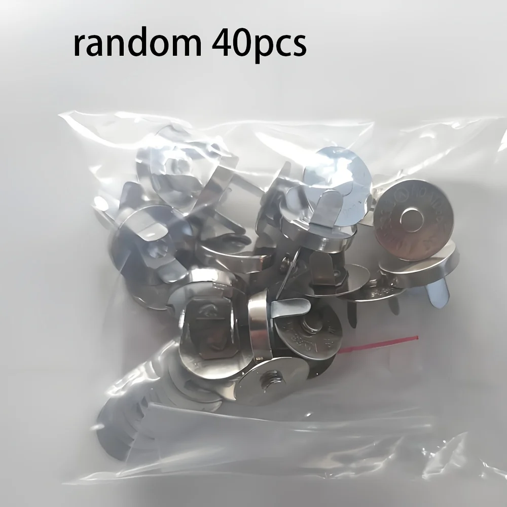 40er-Pack Magnetische Druckknöpfe, Verschiedene Farben, Näh-Druckknöpfe für Handarbeiten, Geldbörsen, Taschen, Kleidung, Leder, Supermagnetisch