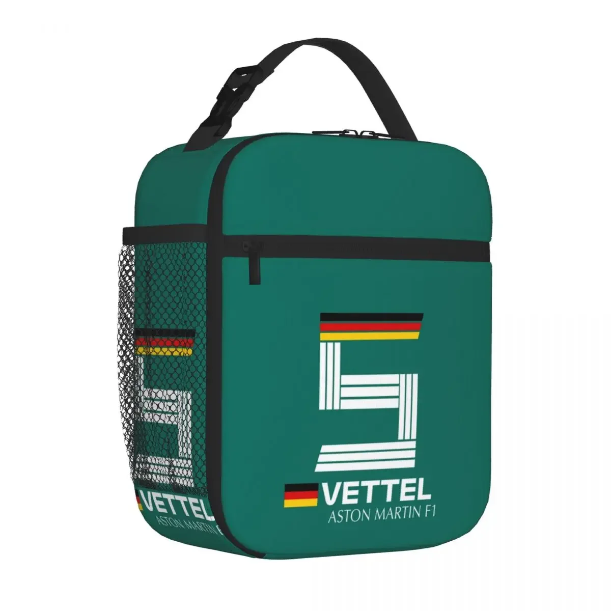 F1 Sebastian Vettel 5 Aston Martin F1 Lunch Bags Insulated Lunch Tote Waterproof Bento Box Leakproof Picnic Bags for Woman Work